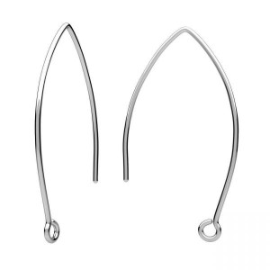 Ear Wires, Earring Findings, BRY 5 0,85x20x38 mm