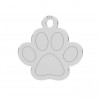 Hundepfote Anhänger, Silberschmuck, Tierschmuck, LKM-3410 - 08 12,3x12,4 mm