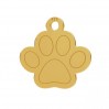 Hundepfote Anhänger, Silberschmuck, Tierschmuck, LKM-3410 - 08 12,3x12,4 mm
