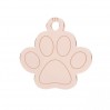 Hundepfote Anhänger, Silberschmuck, Tierschmuck, LKM-3410 - 08 12,3x12,4 mm