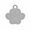 Hundepfote Anhänger, Silberschmuck, Tierschmuck, LKM-3410 - 08 12,3x12,4 mm