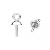 Perlen-Aufhänger, Schmuckteile, Silberschmuck, CON-1 ODL-01546 3x7,7 mm