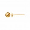 14K Gold Ohrstecker, Fassung für Perlen, Goldschmuck, Schmuckteile, GGWKS 3 3x12 mm