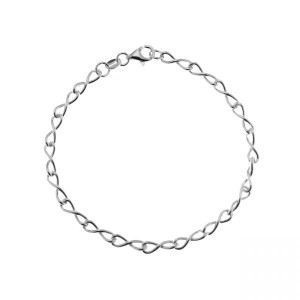 Rannekorupohja, &auml;&auml;ret&ouml;, infinity, hopeaketju, hopeakorut, Craft Infinity 4,0 18 cm