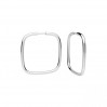 Hoop Earrings, Earring Findings, Silver Jewelry, KL-110/K-1 27x27 mm