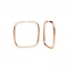 Hoop Earrings, Earring Findings, Silver Jewelry, KL-110/K-1 27x27 mm