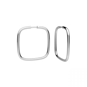 Creolen, Ohrringteile, Silberschmuck, KL-110/K-1 27x27 mm