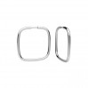 Hoop Earrings, Earring Findings, Silver Jewelry, KL-110/K-1 27x27 mm