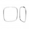 Creolen, Ohrringteile, Silberschmuck, KL-110/K-3 35x35 mm