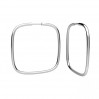 Creolen, Ohrringteile, Silberschmuck, KL-110/K-3 35x35 mm