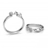 Katze mit Garn Silberring, Silberschmuck, Schmuckzubehör, U-RING OWS-01040 20x22 mm
