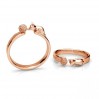 Katze mit Garn Silberring, Silberschmuck, Schmuckzubehör, U-RING OWS-01040 20x22 mm