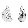 Mutter und Kind Anhänger, Silberschmuck, CON-1 OWS-01103 12x17,3 mm