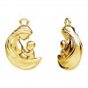 Mutter und Kind Anhänger, Silberschmuck, CON-1 OWS-01103 12x17,3 mm