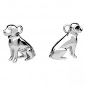 Hunde-Anhänger, Silberschmuck, CON-1 OWS-01100 10x12,1 mm