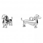 Dackel-Anhänger, Silberschmuck, Hunde schmuck, CON-1 OWS-01129 9,4x15 mm