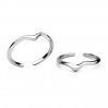 Silberring, Silberschmuck, Schmuckzubehör, U-RING ODL-01560 1,2x24mm 