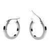 Hoop Earrings, Earring Findings, Silver Jewelry, KL-KB OR 2x15 mm