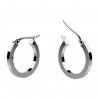 Hoop Earrings, Earring Findings, Silver Jewelry, KL-KB OR 2x15 mm