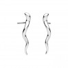 Eiszapfen-Ohrstecker, Silberschmuck, KLS ODL-01596 4x20 mm