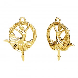 Ballerina-Anhänger, Silberschmuck, CON-1 OWS-01133 16,6x22,3 mm