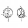 Ballerina-Anhänger, Silberschmuck, CON-1 OWS-01133 16,6x22,3 mm