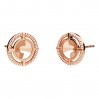 Ohrstecker, Basis für Kristalle, Silberschmuck, KLS ODL-01130 9,6x9,6 mm