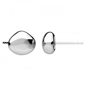 Ohrstecker, Silberschmuck, Schmuckteile, KLS OWS-01130 8,3x10,7 mm