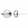 Ohrstecker, Silberschmuck, Schmuckteile, KLS OWS-01130 8,3x10,7 mm