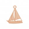 Segelboot, Silberschmuck, LKM-3452 - 0,50 15x16,5 mm