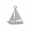 Segelboot, Silberschmuck, LKM-3452 - 0,50 15x16,5 mm