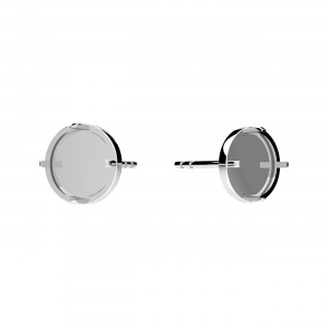 Korvakorutapit pohja, hopeakorut, koruosat, KLS OWS-01029 7,3x7,3 mm
