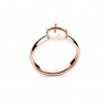 Ring Base, Setting for Stone, Silver Jewelry, Jewelry Findings, U-RING OWS-01032 7,3x7,3mm