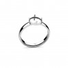 Ring Base, Setting for Stone, Silver Jewelry, Jewelry Findings, U-RING OWS-01032 7,3x7,3mm