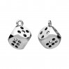 Würfel-Anhänger, Silberschmuck, CON-1 OWS-01176 11,3x14,2 mm