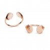 Sea Shell Ring, Jewelry Findings, Silver Jewelry, U-RING OWS-00739 9,2x19,7 mm