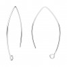 Ear Wires, Earring Findings, BRY 6 0,85x22x42 mm