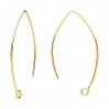 Ear Wires, Earring Findings, BRY 6 0,85x22x42 mm