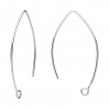 Ear Wires, Earring Findings, BRY 6 0,85x22x42 mm
