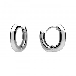 Ohrhaken, Klapp Brisuren, Silberschmuck, BZO OWS-01186 16,8x17,5 mm