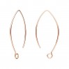 Ear Wires, Earring Findings, BRY 7 0,8x17x35 mm