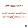 Octagon Snake Chain Bracelet Base, Silver Chains, PLE SN 025 DC8L 2S