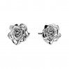 Rosen Ohrstecker, Silberschmuck, Schmuckteile, KLS ODL-01623 10,2x11,3 mm