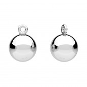Ball with Eyelet, 8mm, Jewelry Findings,  KP 8x10,7 mm ver.2