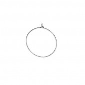 Ohringteile, 19mm, Silberschmuck, BZ 25 0,8x17,4 mm