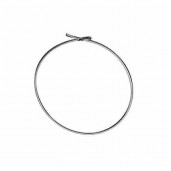 Ohringteile, 45mm, Beading Hoop, Silberschmuck, BZ 23 0,8x43,4 mm