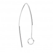 Ear Wires, Earring Findings, BRY 4 0,7x17,2x27 mm