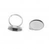 Oval Silberring, Gießharz, Schmuckteile, Silberschmuck, U-RING FMG 13x18 mm ver.2