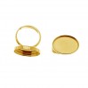 Oval Silberring, Gießharz, Schmuckteile, Silberschmuck, U-RING FMG 13x18 mm ver.2