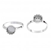 Silberring, Gießharz, Schmuckteile, Silberschmuck, ODL-00681 RING